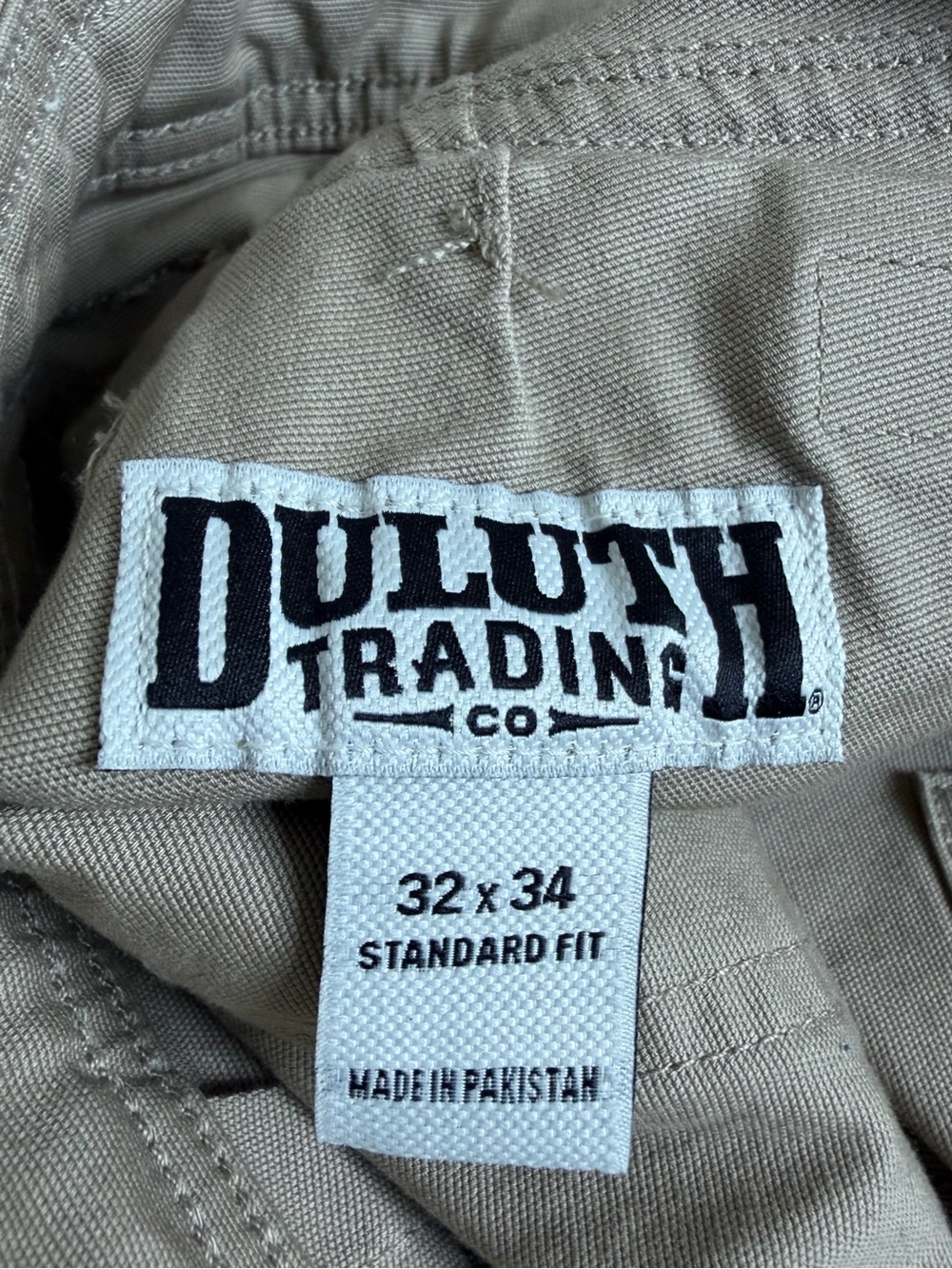 Duluth Trading Men’s DuluthFlex Fire Hose Cargo Work Pants 32x34 Khaki Utility - Picture 2 of 9